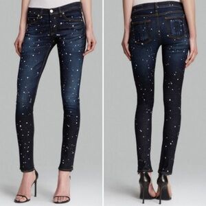 Rag & Bone Skinny Denim‎ Jeans Anfield Splash Sz 24